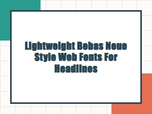 Lightweight Bebas Neue Style Web Fonts for Bold Headlines